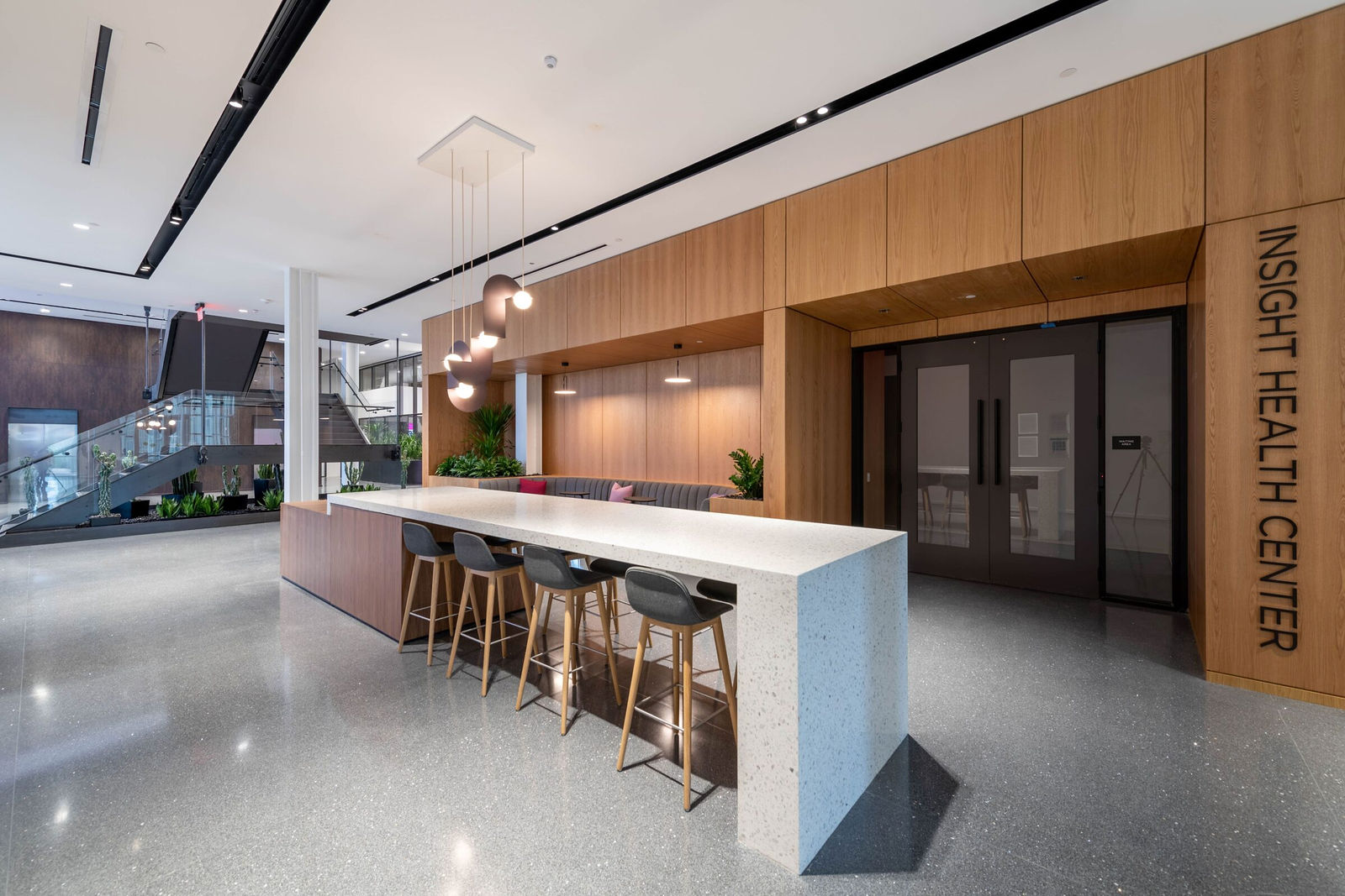 Commercial terrazzo open space - Insight Enterprises