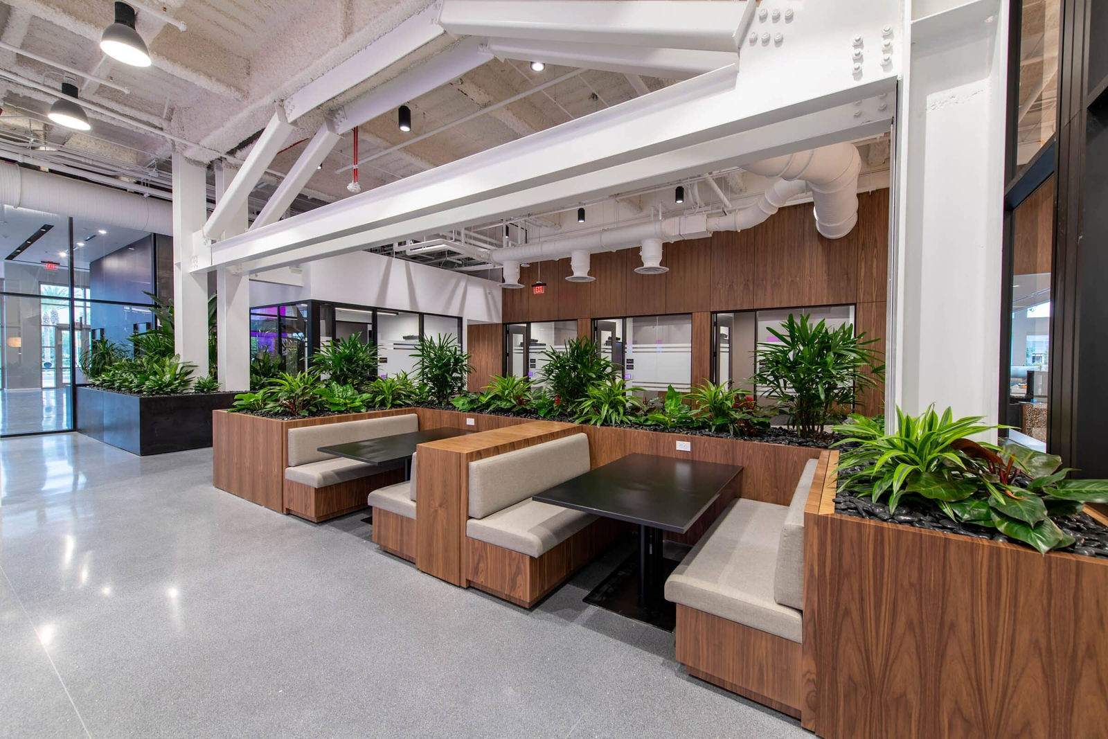 Modern office terrazzo flooring